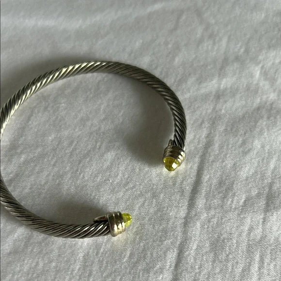 David Yurman cable flex bracelet in peridot - Picture 3 of 13
